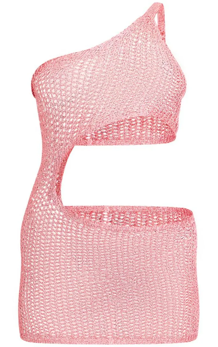 Sequin Mini Cut Out Crochet Dress-PrettyLittleThing Clearance
