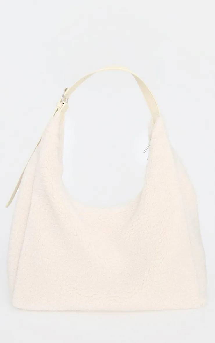 PrettyLittleThing Shoppers*Borg Slouchy Oversized Tote Bag