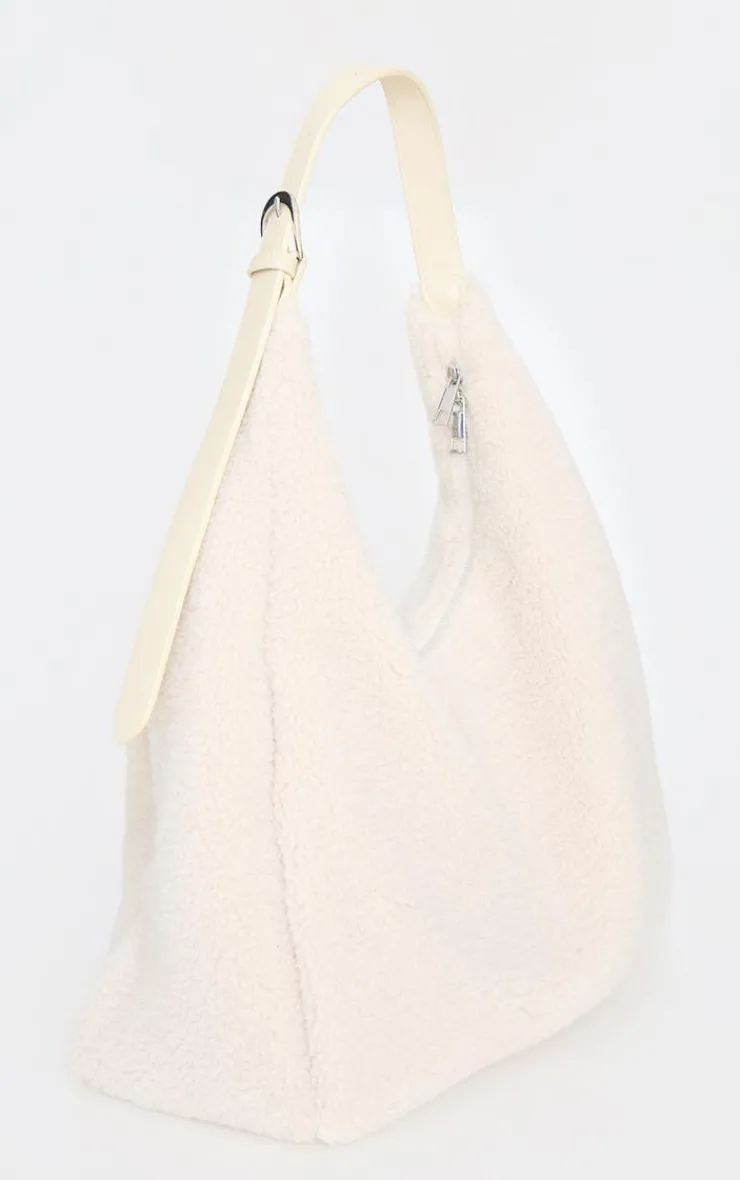 PrettyLittleThing Shoppers*Borg Slouchy Oversized Tote Bag
