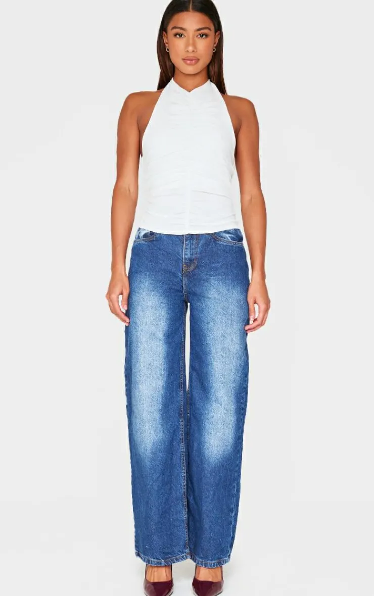 PrettyLittleThing Snatched*Contour Jersey Draped Boat Neck Long Top