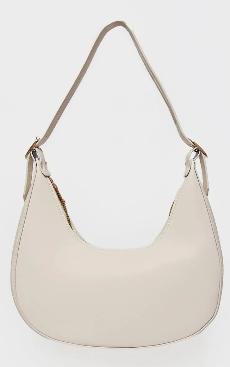 PrettyLittleThing Shoulder Bags*Curved PU Shoulder Bag