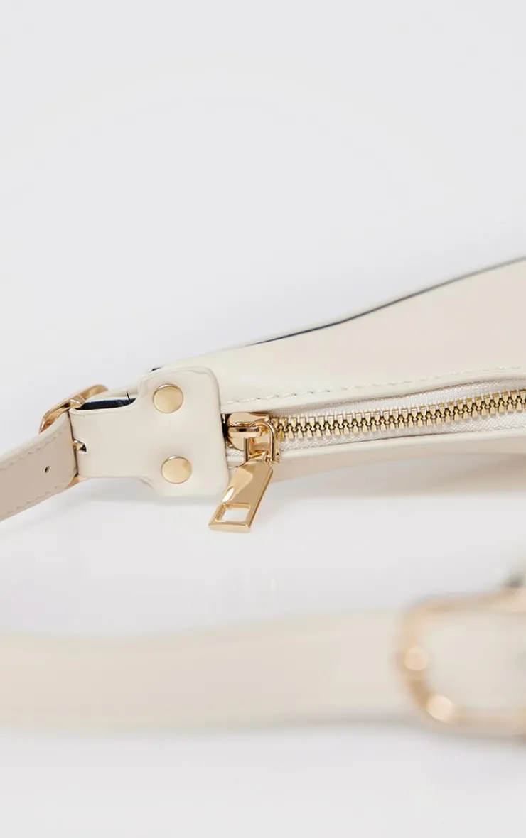 PrettyLittleThing Shoulder Bags*Curved PU Shoulder Bag