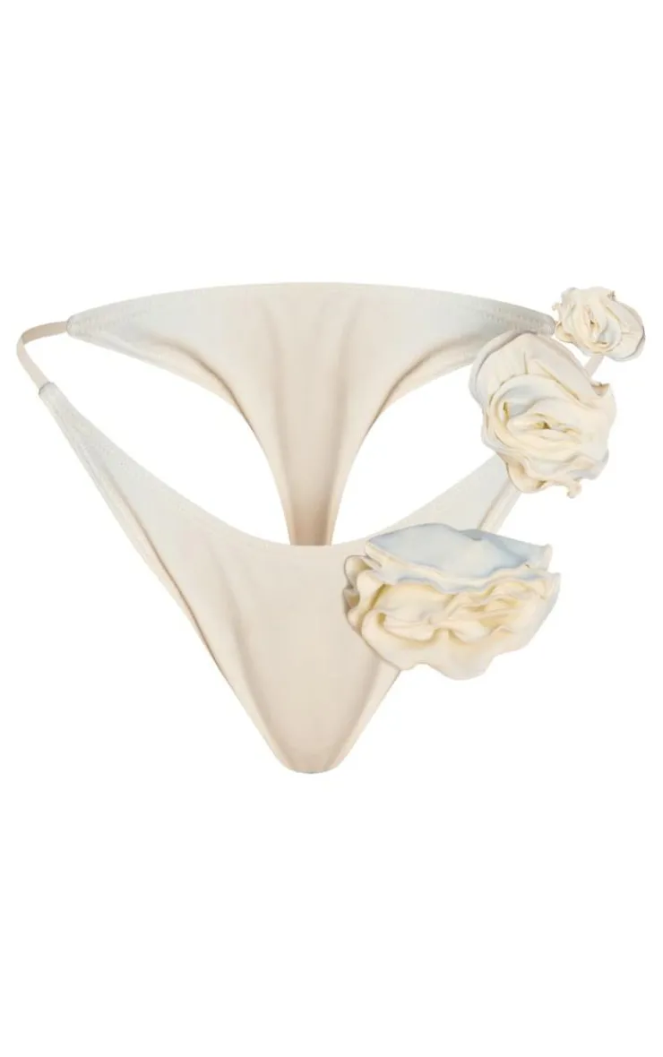 Flower Detail Bikini Bottoms-PrettyLittleThing Sale