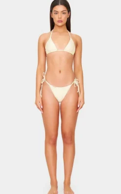 Cream Mix & Match Triangle Bikini Top