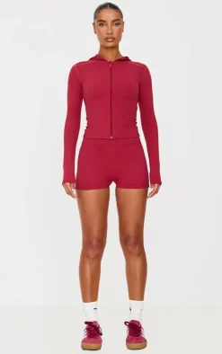 PrettyLittleThing Athletic Jackets*Sculpt Hooded Gym Jacket