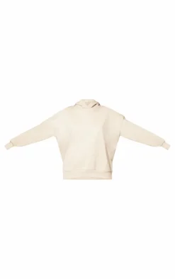 PrettyLittleThing Cream Sweatsuits*Premium Basic Oversized Hoodie