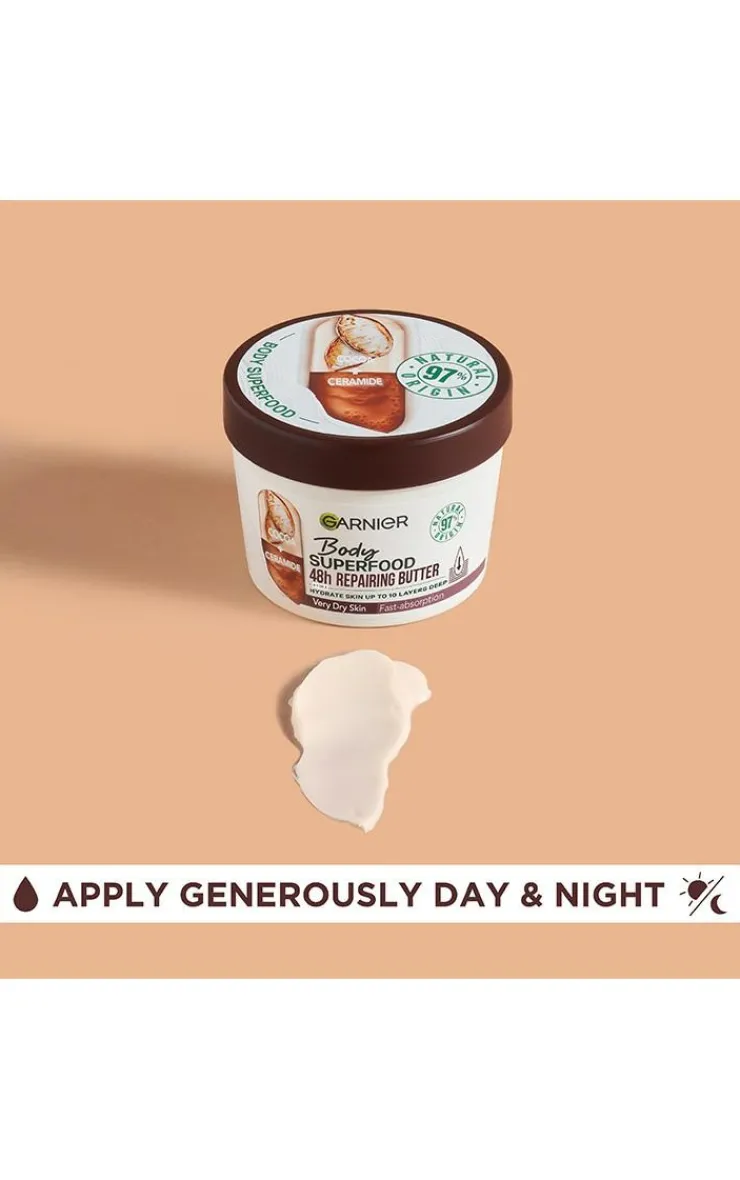 PrettyLittleThing Bath & Body*Garnier Body Superfood Repairing Body Butter With Cocoa & Ceramide 380ml