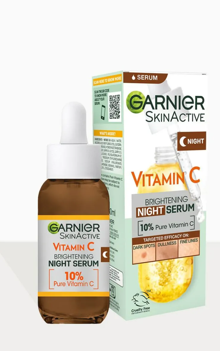 PrettyLittleThing Serums*Garnier Targeted Anti Dark Spot Night Face Serum with 10% Pure Vitamin C & Hyaluronic Acid 30ml