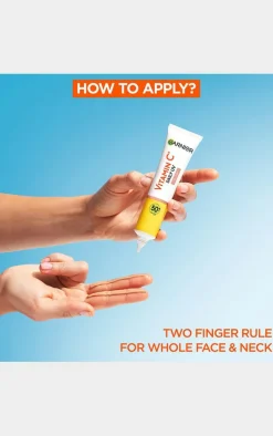 PrettyLittleThing Sun Care*Garnier Vitamin C Uv Brightening Fluid Sheer Glow For Face And Neck Spf50+
