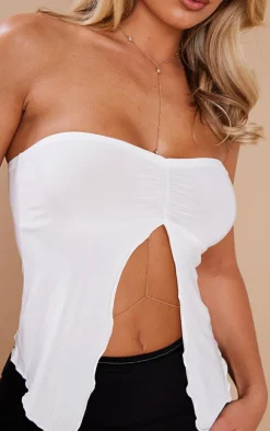 PrettyLittleThing Body Jewelry*Diamante Layered Body Chain