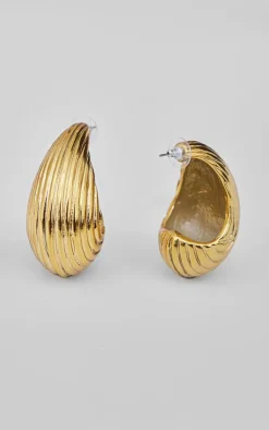 PrettyLittleThing Statement Earrings*Ridge Oversized Tear Drop Statement Earrings
