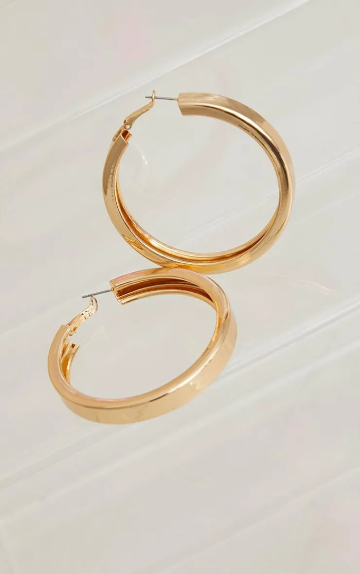 PrettyLittleThing Hoop Earrings*Thick Chunky Statement Hoop Earrings