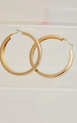PrettyLittleThing Hoop Earrings*Thick Chunky Statement Hoop Earrings
