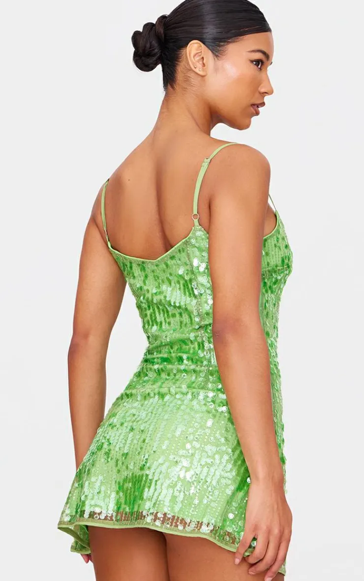 Sequin Mini Shift Dress-PrettyLittleThing Hot