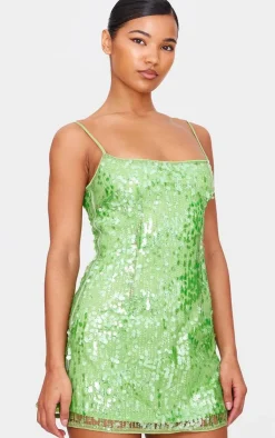 Sequin Mini Shift Dress-PrettyLittleThing Hot
