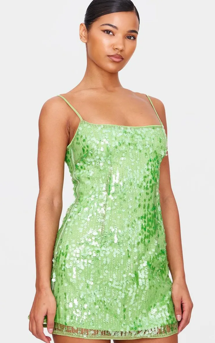 Sequin Mini Shift Dress-PrettyLittleThing Hot