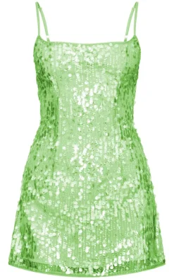 Sequin Mini Shift Dress-PrettyLittleThing Hot