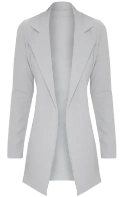 Grey Longline Blazer