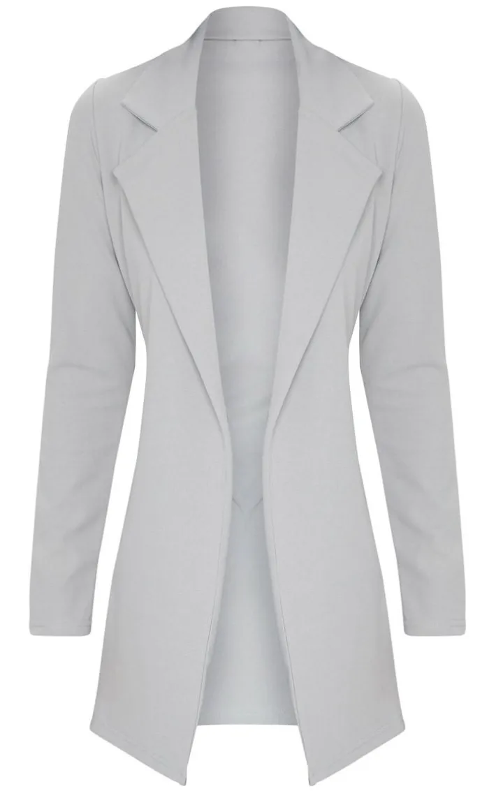 Grey Longline Blazer