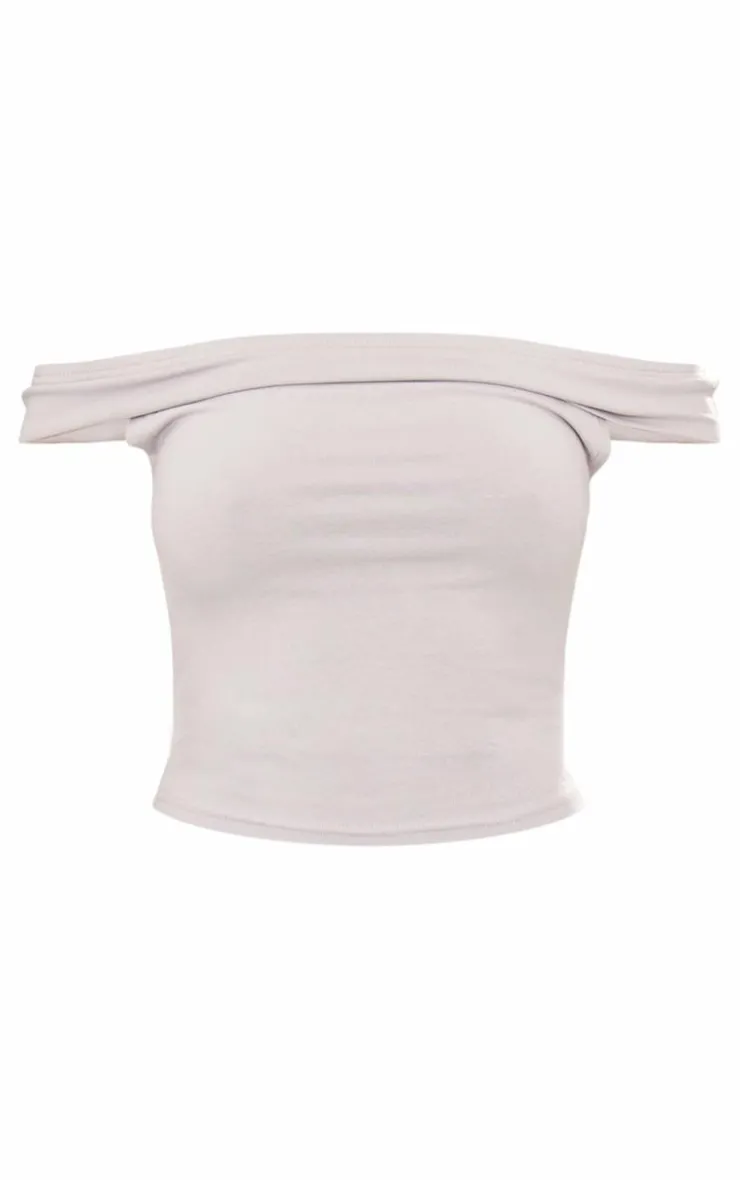 PrettyLittleThing Basic Tops*Modal Cotton Bardot Long Top