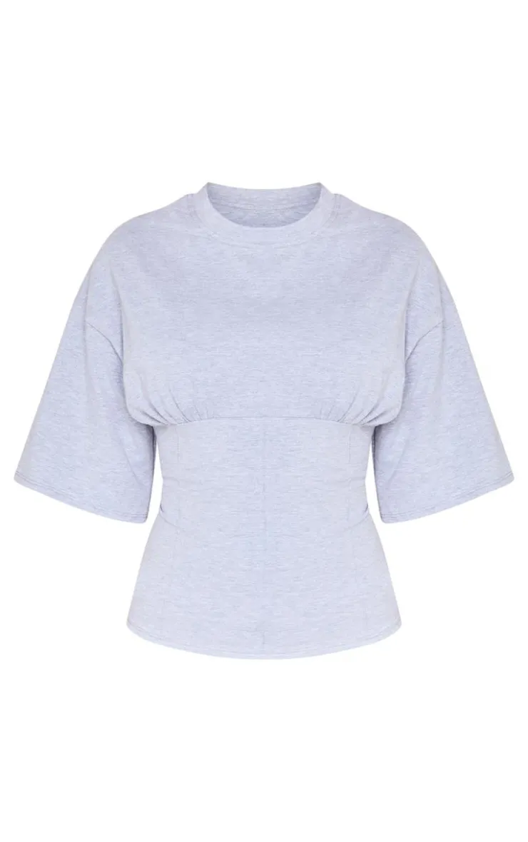 PrettyLittleThing T-Shirts*Ruched Bust Detail Fitted T Shirt