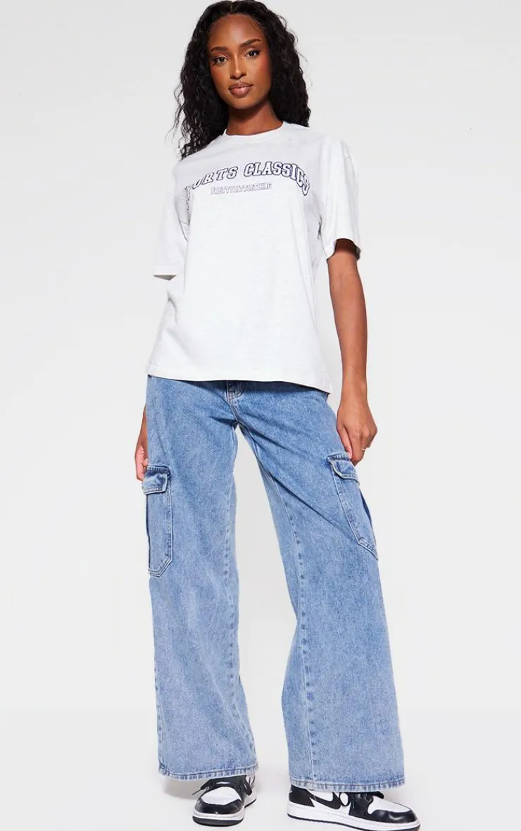 PrettyLittleThing T-Shirts*Sports Classic Printed Oversized T Shirt