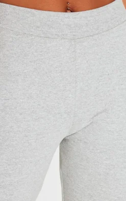 Sale PrettyLittleThing Straight Leg Pants Grey Marl