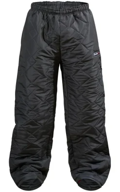 Grey Padded Nylon Sweatpants