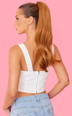 PrettyLittleThing Hair Extensions*Hair Choice Extensions Pony Piece 20 Inch Straight Amber