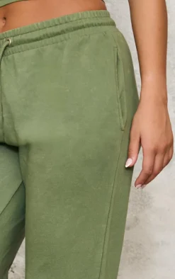 Clearance PrettyLittleThing High Waisted Cuffed Sweatpants Khaki