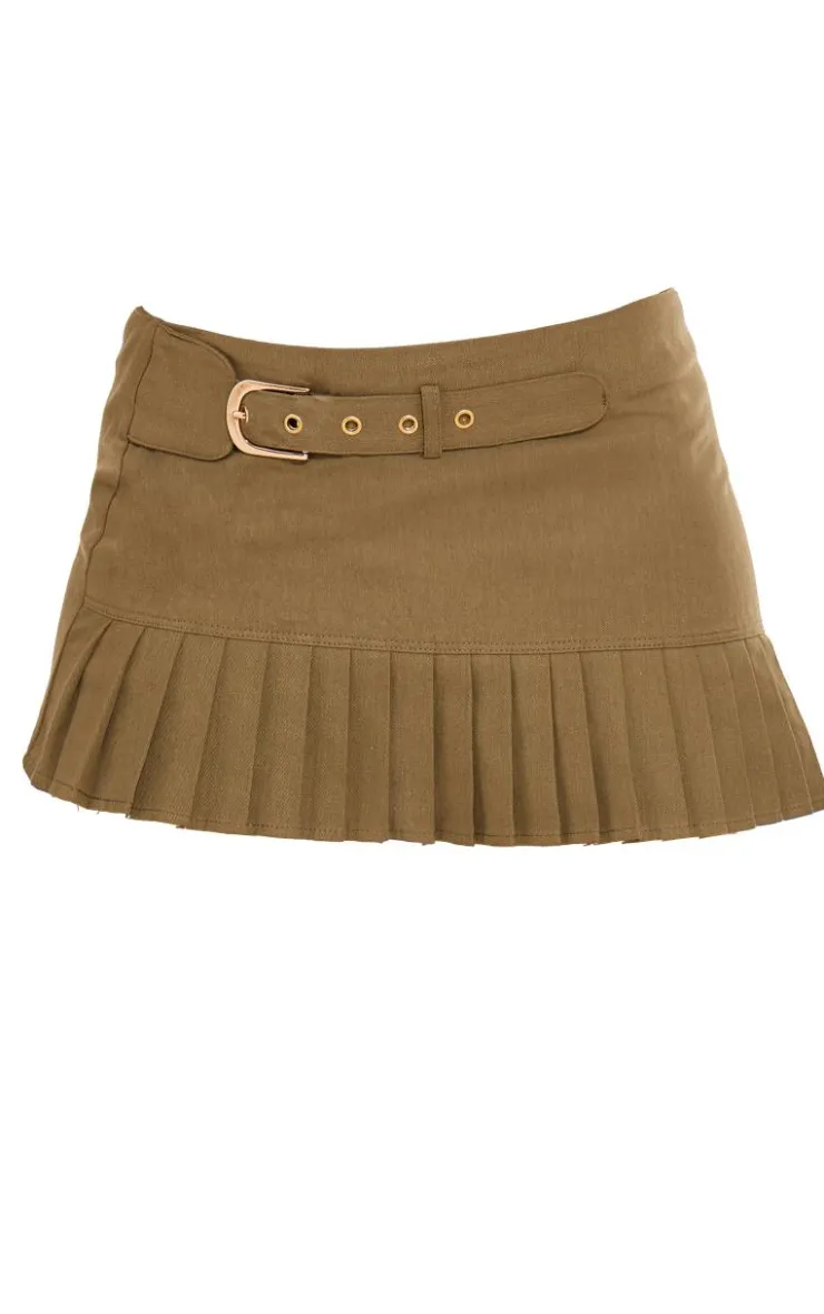 Twill Asymmetric Low Rise Micro Mini Skirt-PrettyLittleThing Outlet