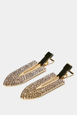 PrettyLittleThing Hair Tools*Kitsch Gift Of Glam Creaseless Clips 2Pc Set