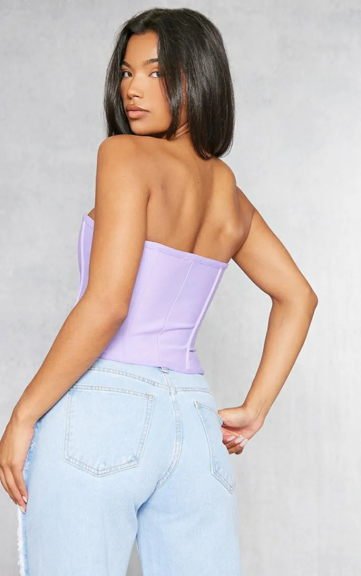 Bandage Hook And Eye Structured Corset-PrettyLittleThing Online