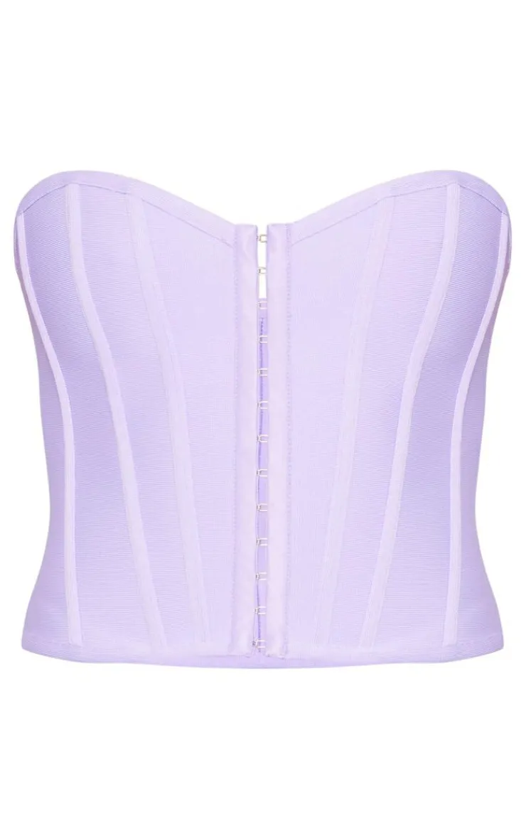 Bandage Hook And Eye Structured Corset-PrettyLittleThing Online