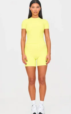 PrettyLittleThing Workout Tops*Sculpt Longline Short Sleeve Gym Top