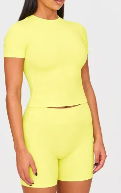 PrettyLittleThing Workout Tops*Sculpt Longline Short Sleeve Gym Top