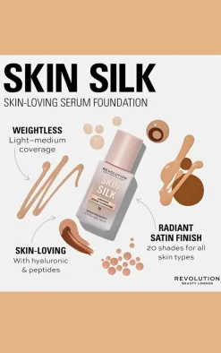 PrettyLittleThing Foundation*Makeup Revolution Skin Silk Serum Foundation F0.5