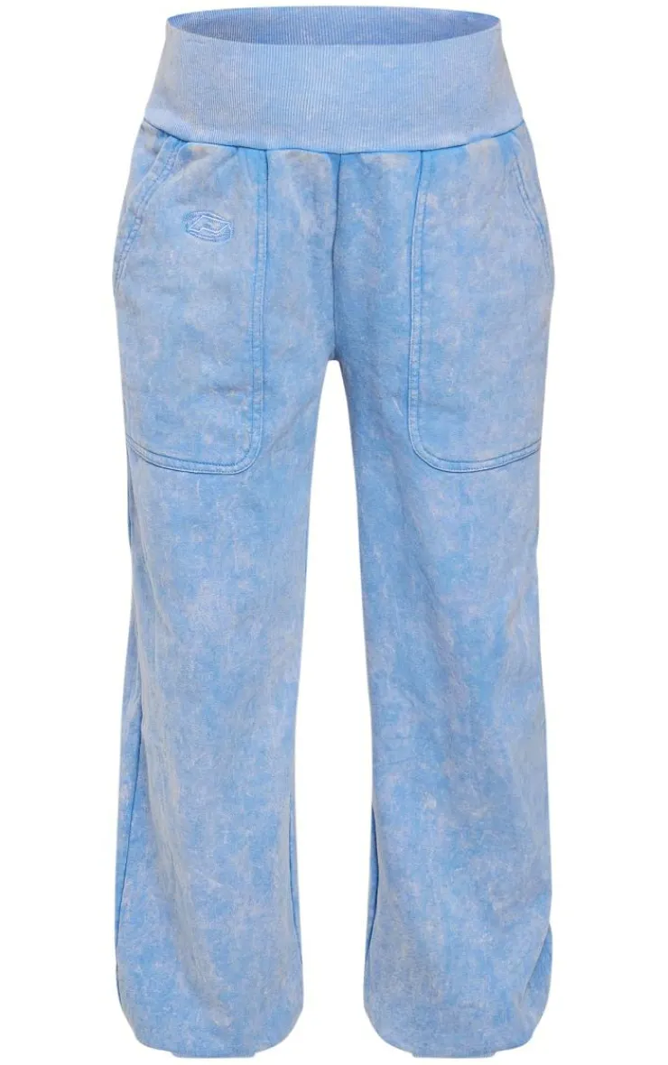 PrettyLittleThing Blue Sweatsuits*Maternity Oversized Seam Detail Sweatpants