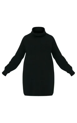 Maternity High Neck Oversized Sweater Dress-PrettyLittleThing Best