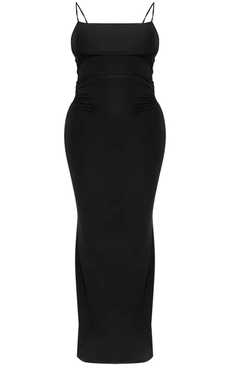 Maternity Slinky Straight Neck Sleeveless Maxi Dress-PrettyLittleThing Clearance