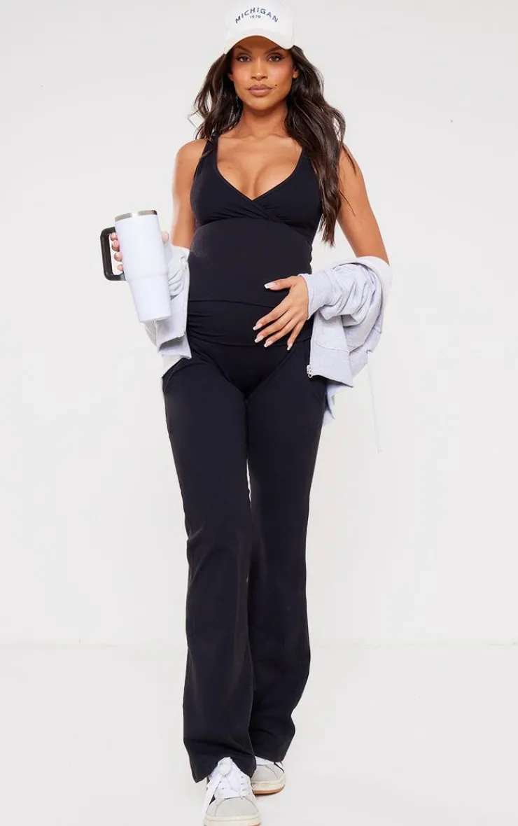 Sale PrettyLittleThing Maternity Snatched Sculpt Tank Top Black