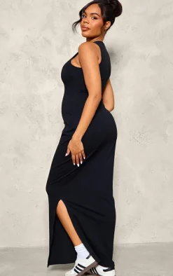 Maternity Snatched Sculpt Racer Bodycon Maxi Dress-PrettyLittleThing Outlet