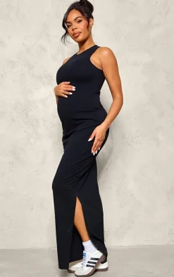 Maternity Snatched Sculpt Racer Bodycon Maxi Dress-PrettyLittleThing Outlet