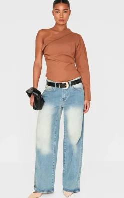 PrettyLittleThing Blouses*Asymmetric Cinched Blouse