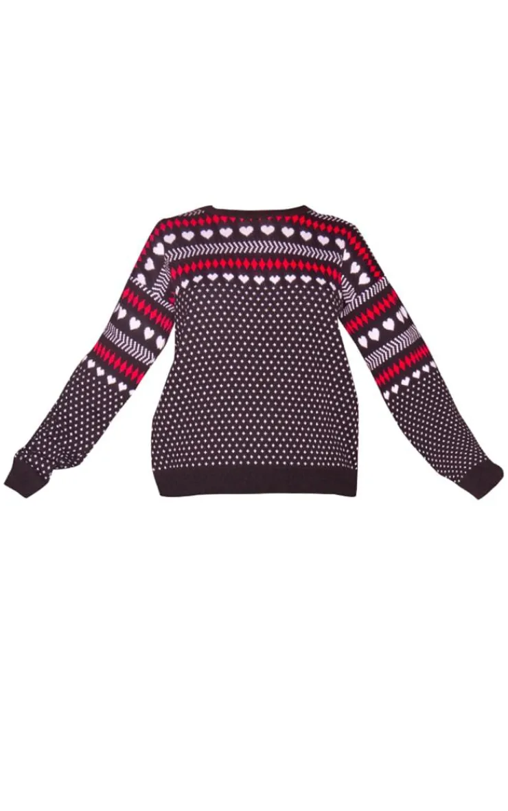 PrettyLittleThing Oversized Sweaters*Fairisle Oversized Christmas Sweater