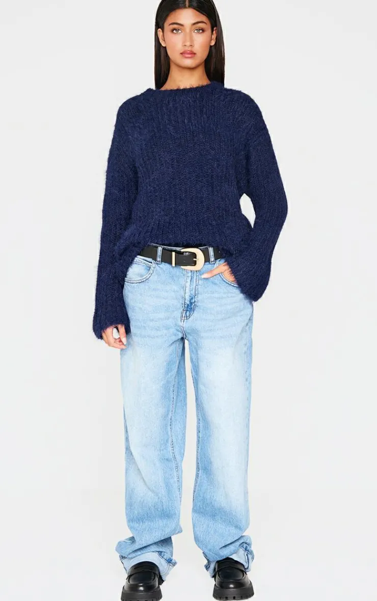 PrettyLittleThing Oversized Sweaters*Eyelash Knit Super Oversized Sweater