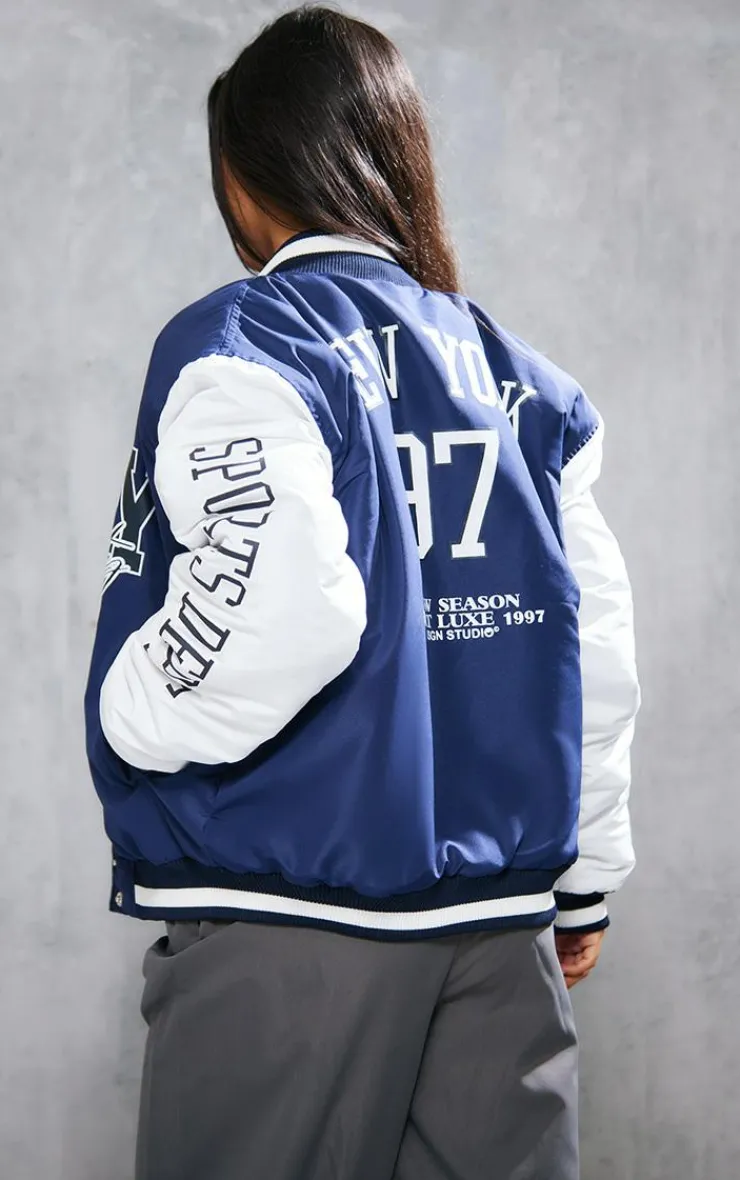 PrettyLittleThing Bomber Jackets*Ny Graphic Bomber Jacket