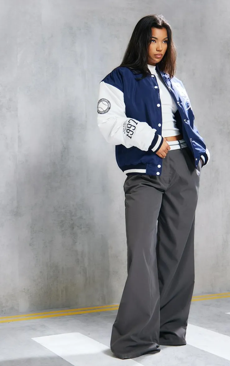 PrettyLittleThing Bomber Jackets*Ny Graphic Bomber Jacket