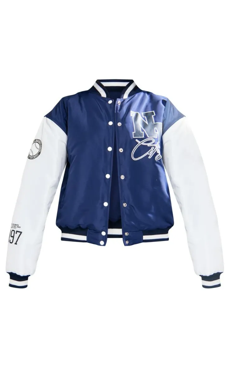PrettyLittleThing Bomber Jackets*Ny Graphic Bomber Jacket
