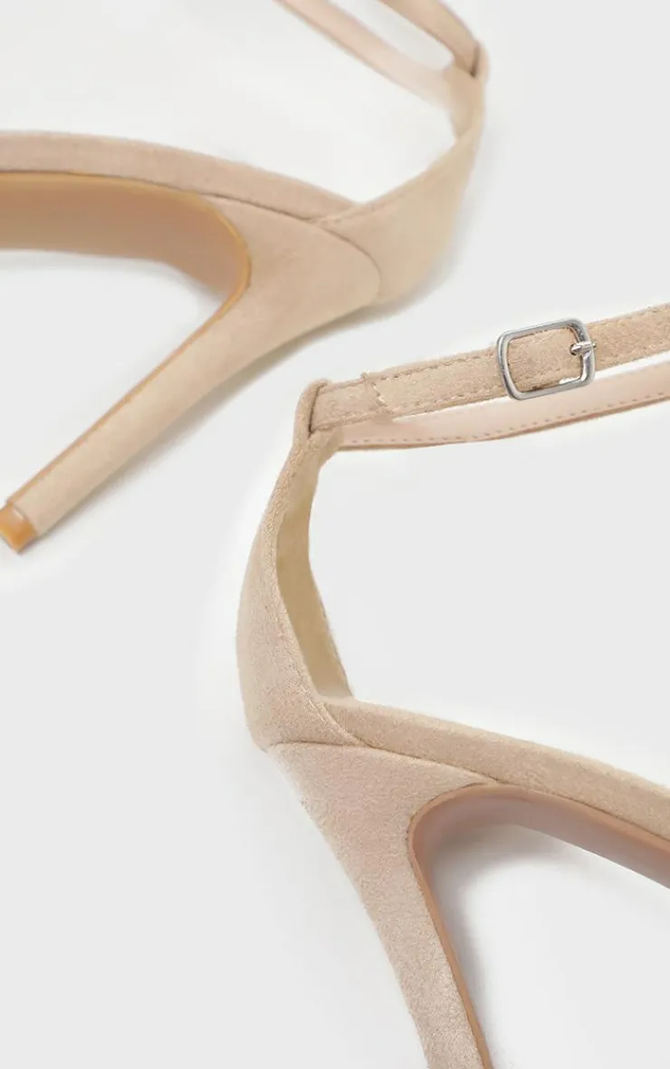 PrettyLittleThing Wide Fit Sandals*Single Strap Heeled Sandals